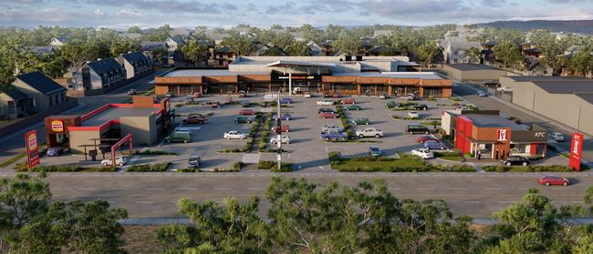 Artist's impression of $25 million Foodland and shopping centre in Hendon. Picture: Supplied by Thirteen Commercial