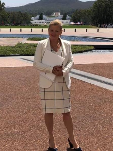 Redland City Mayor Karen Williams in Canberra today 