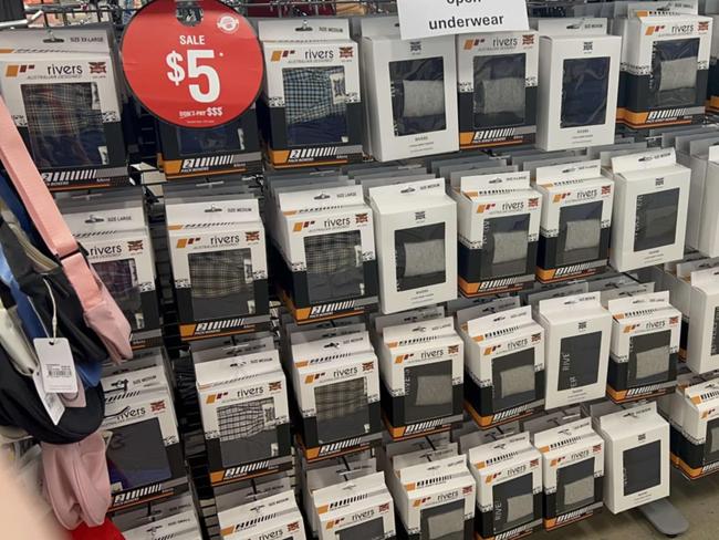 Townsville's Rivers Mega Store has slashed prices storewide for its closing down sale. Picture: Supplied.