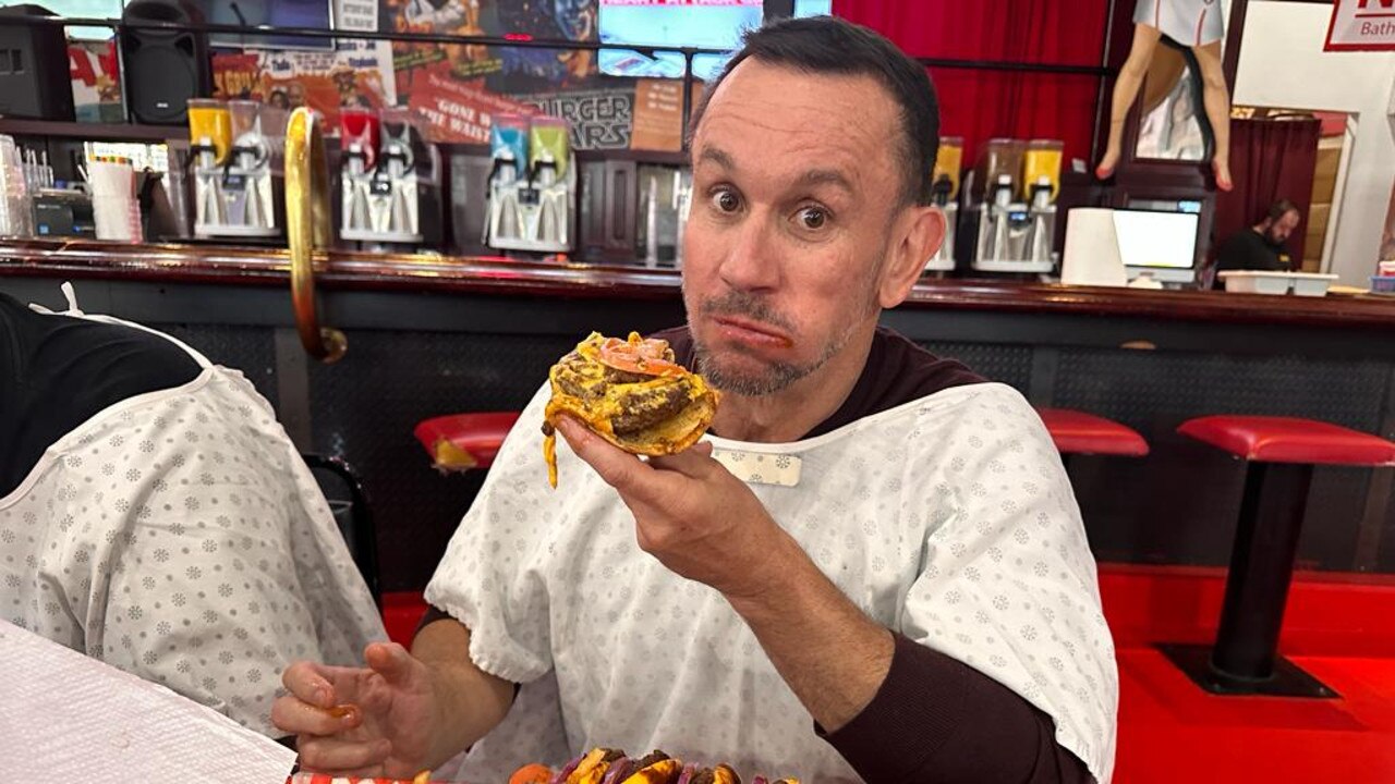 Matty Johns and the boys have failed the Heart Attack Grill burger challenge.