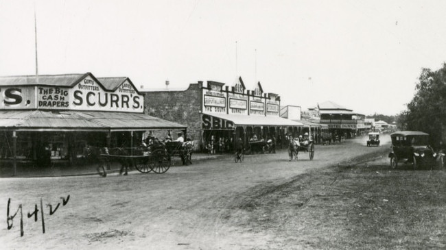 Haly Street, Kingaroy, 1922. Capturing the heart of a town steadily growing and modernising. Source: Unknown