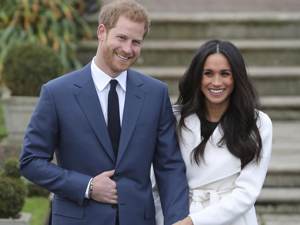 Harry and Meghan after announcing their engagement in November 2017. Picture: AFP/Daniel Leal-Olivas.