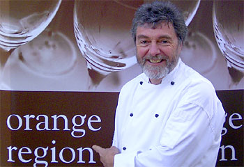 Ambassador ... Michael Manners helped put the NSW Central West town of Orange on the gastronomic map as the former chef of hatted restaurant Selkirks.