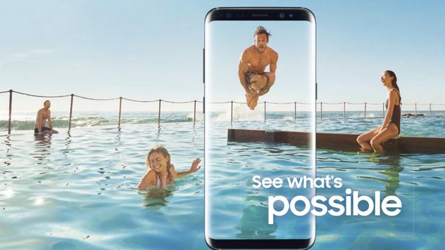 Images of Samsung ads that have been found by a court to be misleading. Picture: Supplied