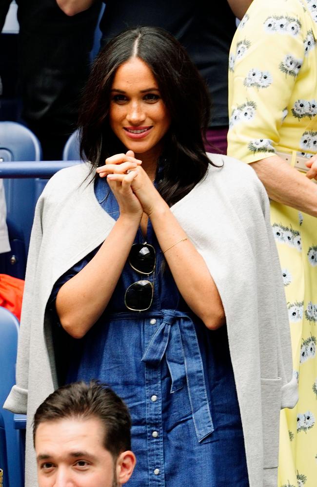 Meghan Markle was seen cheering on Serena Williams at the US Open in New York City in 2019. Picture: Gotham/GC Images