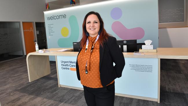 Neami National state manager SA Kim Holmes at the nation’s first Urgent Mental Health Care Centre on Grenfell Street, Adelaide. Picture: Keryn Stevens