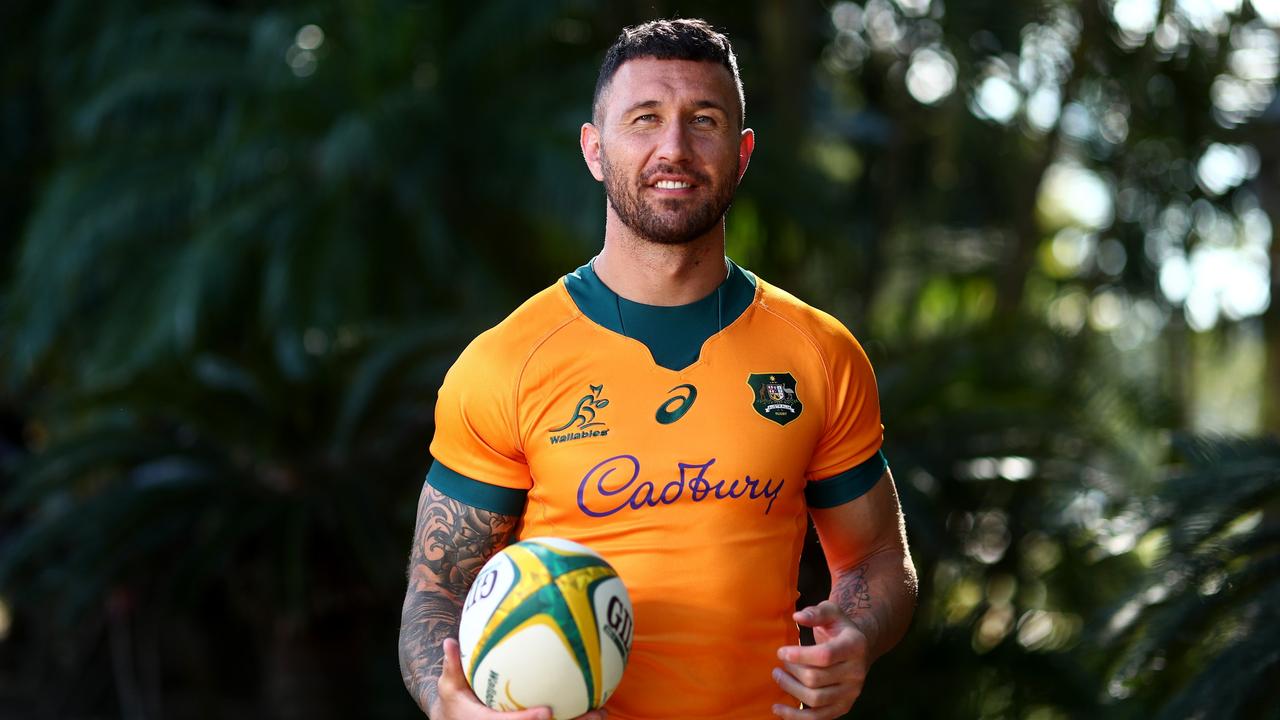 Quade Cooper is back with the Wallabies. (Photo by Chris Hyde/Getty Images for the ARU)