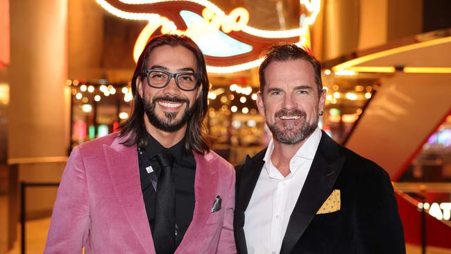 Arthur Costa and Mack Lindon at the Screen Forever SPA Awards at The Star Gold Coast for Gold Coast at Large. Picture, Portia Large.