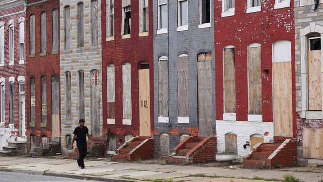 Baltimore for decades has been troubled by drug use, poverty and racial segregation problems. Picture: Mandel Ngan