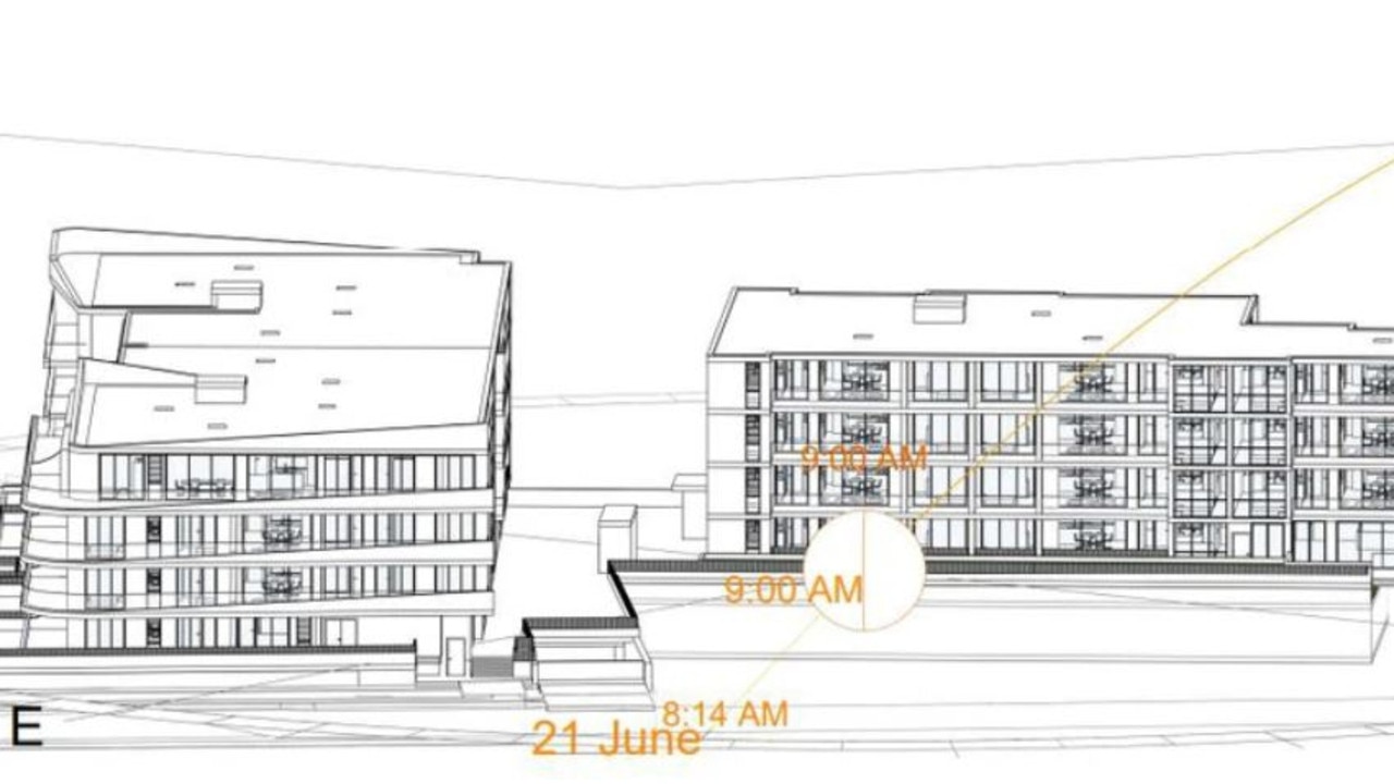 The new 58-unit apartment complex is set to feature two buildings.