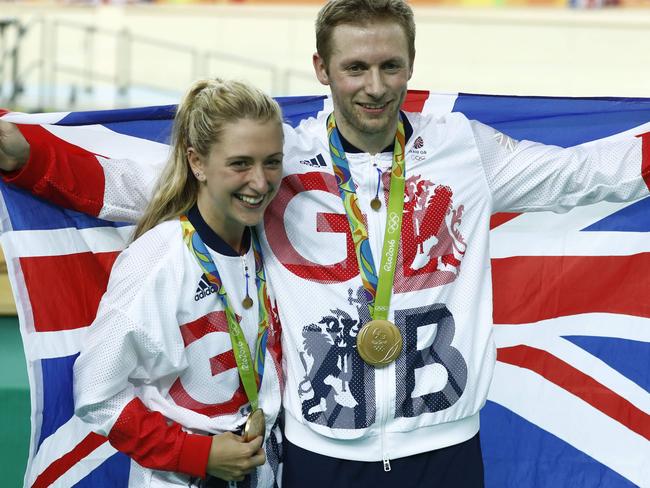 With their bling. Picture: AFP/Odd ANDERSEN