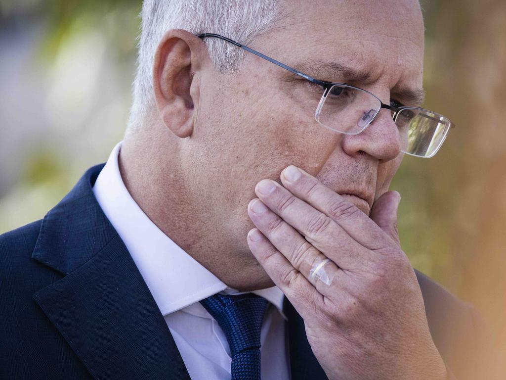 Scott Morrison is facing a polling crisis. Picture: NCA NewsWire/Nicole Cleary