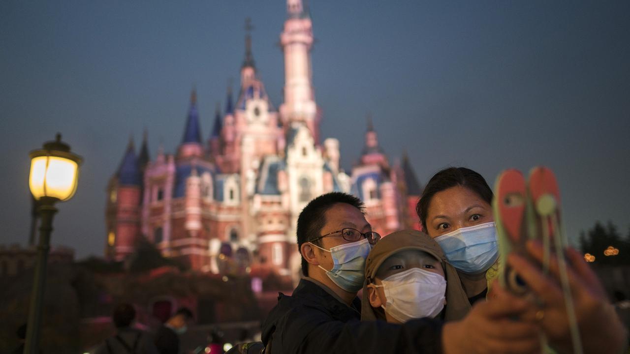 Many of the guests at Disney were attending the Halloween Spook-tacular. Picture: Hu Chengwei/Getty Images