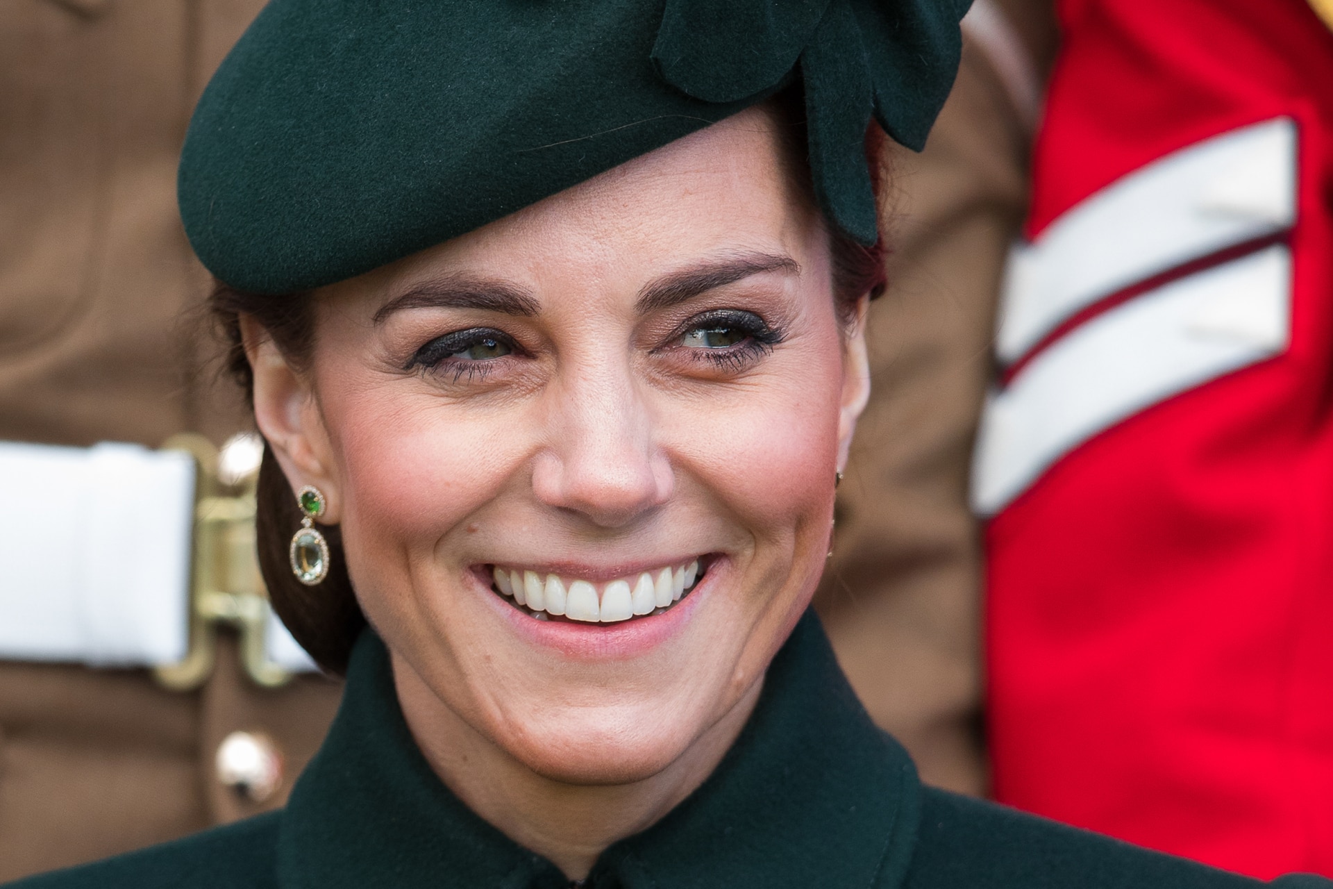 <h3>Custom green tourmalines, green amethysts and diamond Kiki McDonough earrings</h3><p>Rumoured to have been gifted to the duchess in celebration of Princess Charlotte's birth by her husband Prince William, these custom Kiki McDonough earrings have only been spotted on Kate a handful of times including St. Patrick's Day 2019.</p>