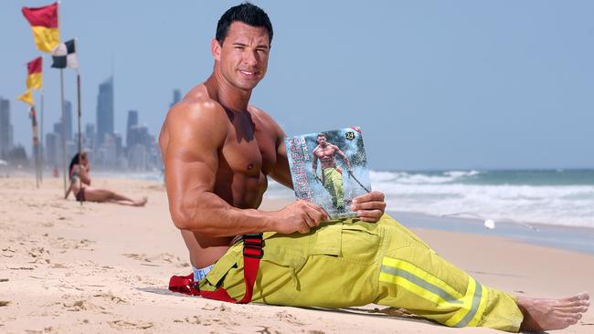 Hot Stuff Gold Coast S Jeff Leech Makes Cover Of Australian Fireman S Calendar For Third Year