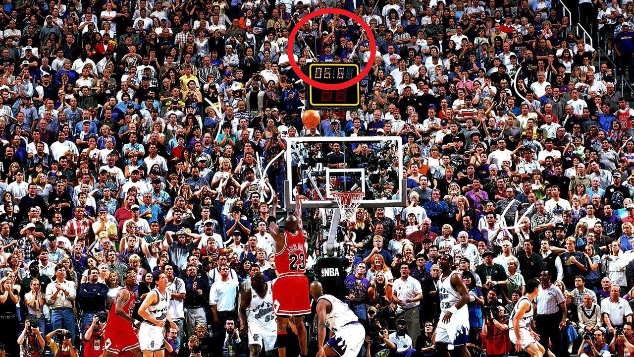 Furioso exhaustivo Noroeste Michael Jordan The Last Dance: Awesome detail in iconic Utah Jazz 1998 photo