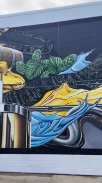 Gwada Murals Martin Jegou transforms Goanna Brewing’s new venue