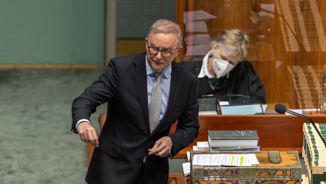 Anthony Albanese fired back over claims he broke an election promise. Picture: NCA NewsWire / Gary Ramage