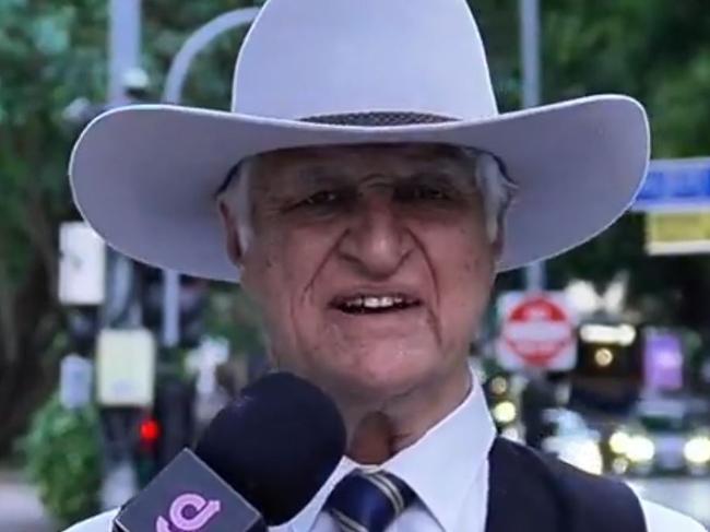 Independent MP Bob Katter has sparked controversy by appearing in a TikTok video and speaking about his career as a politician earning $200,000. Picture:TikTok