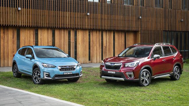 Subaru has launched its first hybrid vehicles in Australia.