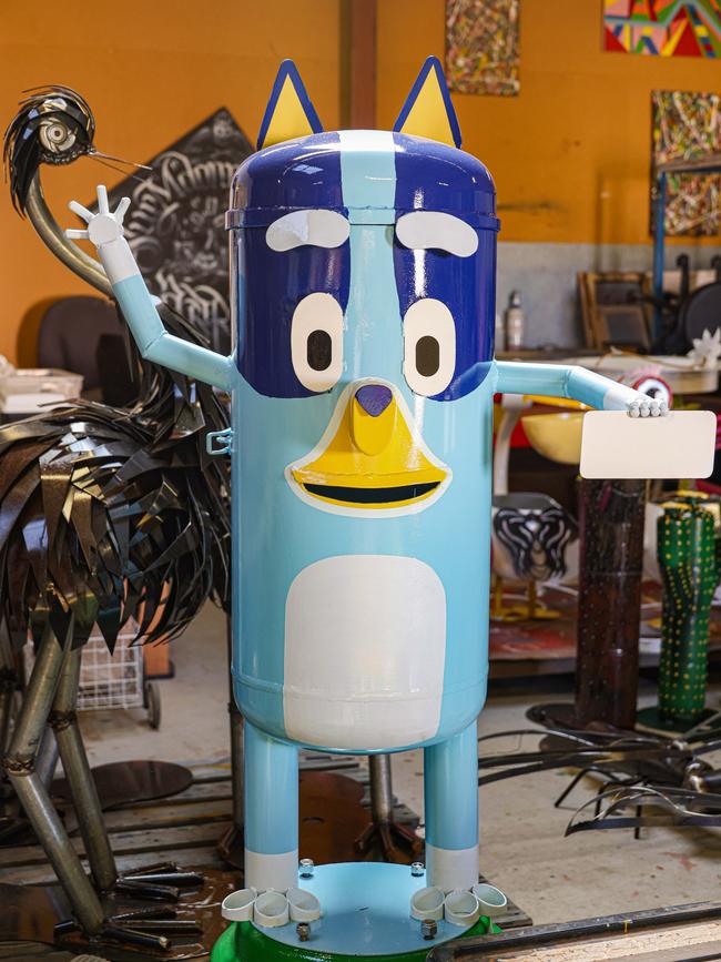A handmade Bluey will be on display at the 2024 Alice Springs Show.