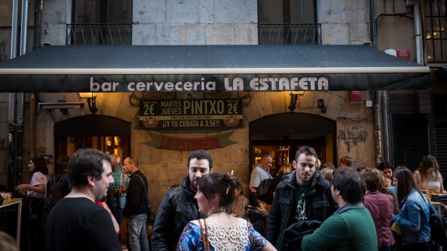 Bull pen, San Fermín street-partying, Pamplona, Navarra (Navarre