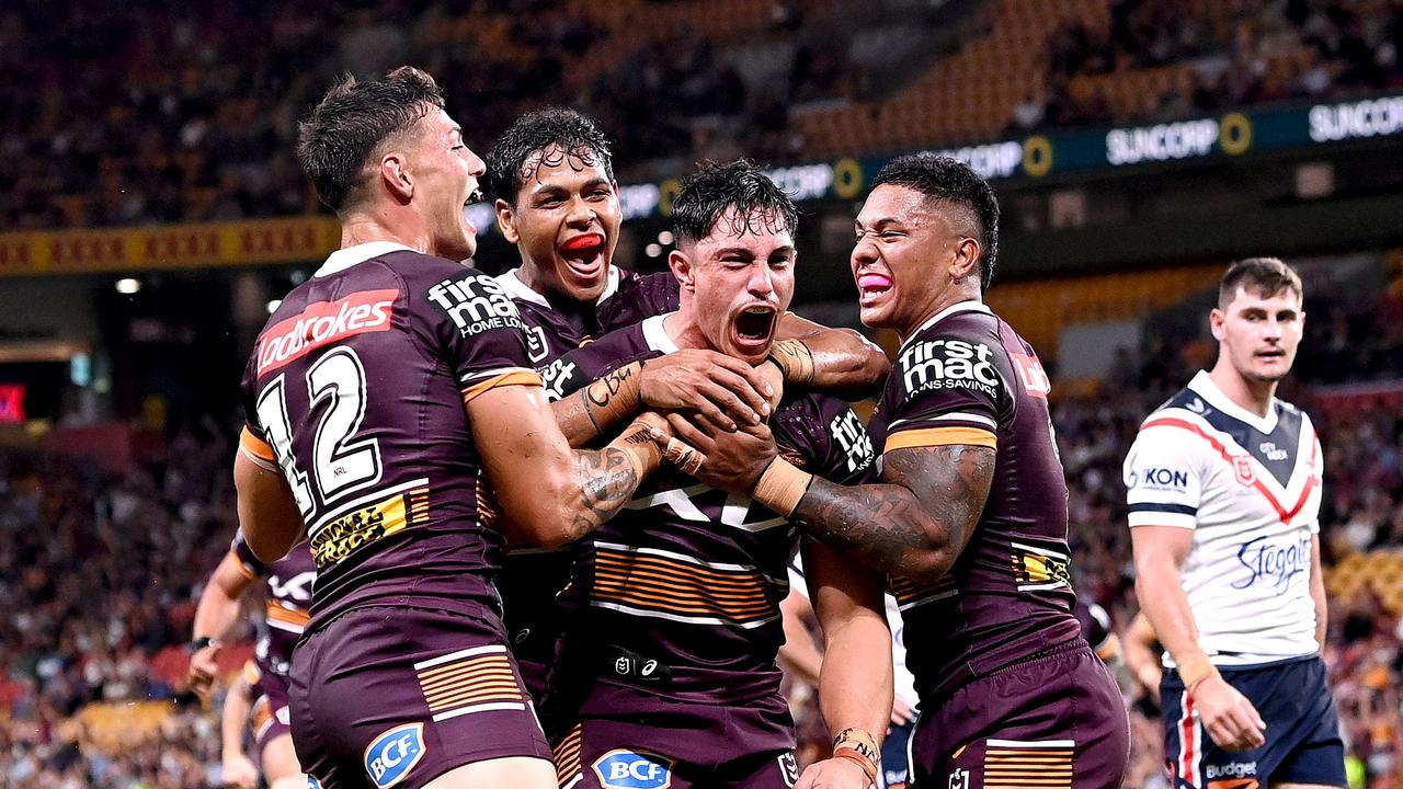 Kotoni Staggs has rocketed into Origin contention on the back of some blistering performances. Picture: Getty