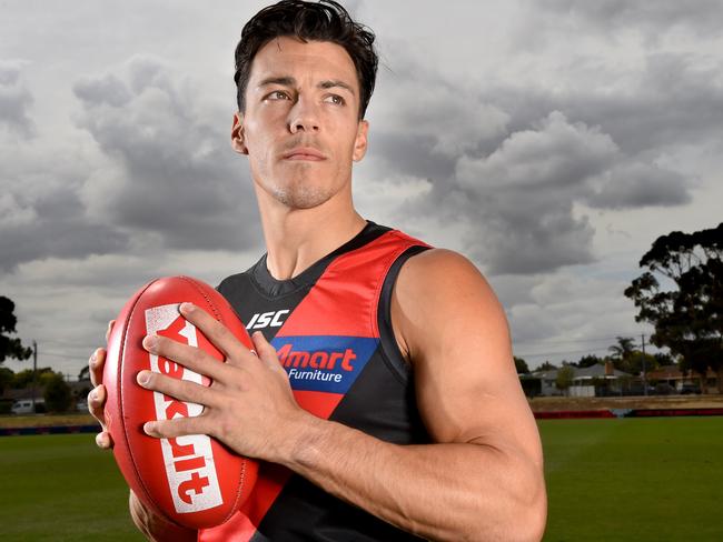 Essendon Football Club player, Dylan Shiel at their club ground. Picture: Tony Gough