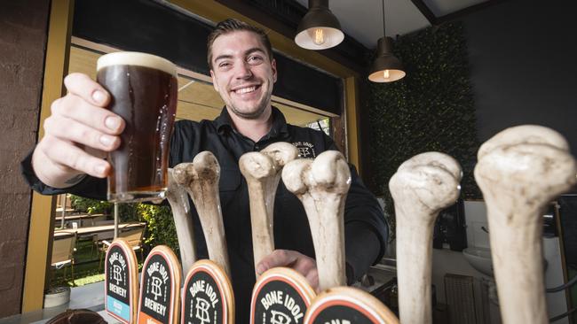 Bone Idol bar venue manager Calum Gunnis at the new Ruthven St bar, Friday, November 10, 2023. Picture: Kevin Farmer