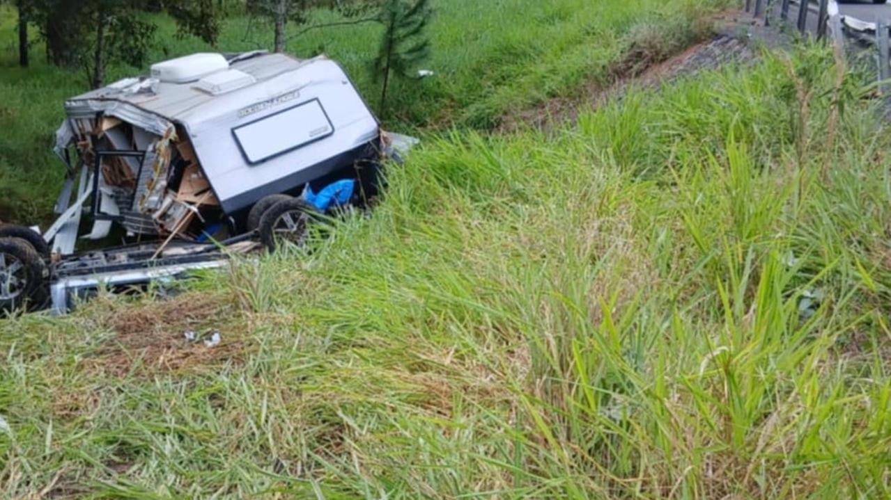Man dead, woman fighting for life after crash into creek on Bruce Hwy