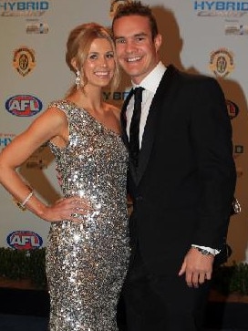 Anna and her husband at the Brownlow.