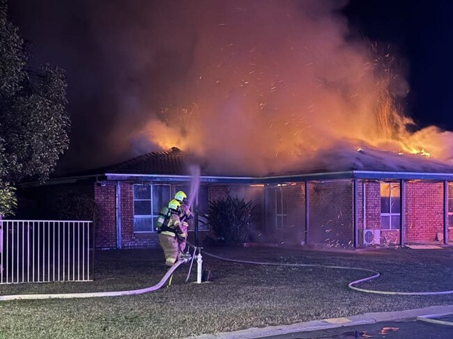 Narromine house fire. Photo: Fire and Rescue NSW.