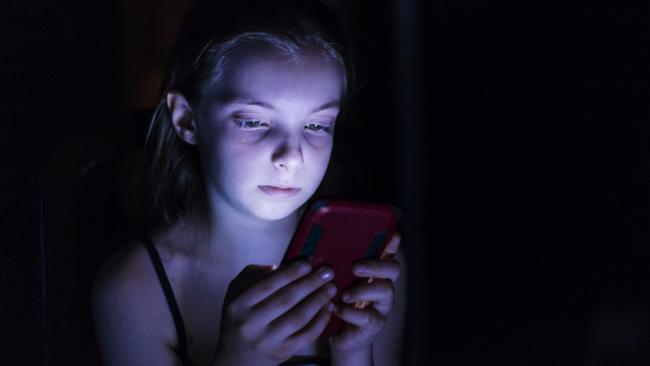 Many Australian children now spend more time checking their mobile phones than sleeping. File picture: iStock