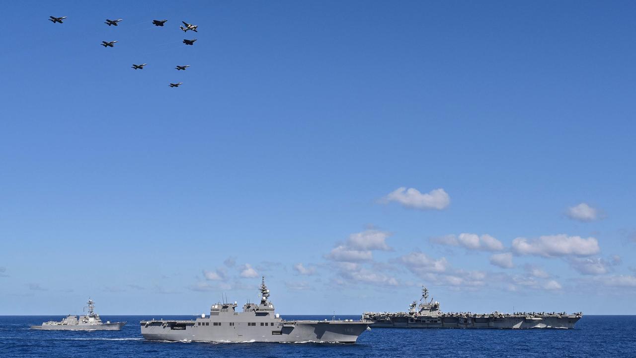 A three-day maritime exercise between the US and Japan in the Philippine Sea, between Okinawa and Taiwan, on January 31, 2024. (stock image) Picture: Richard A. Brooks / AFP