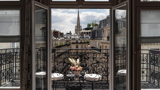 The perfect spot for champange. Hotel Grand Powers, Paris. Source: Supplied