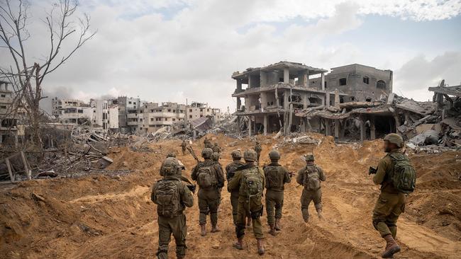 Israeli soldiers operating in the Gaza Strip amid continuing battles between Israel and the Palestinian militant group Hamas. Photo: Israeli Army / AFP