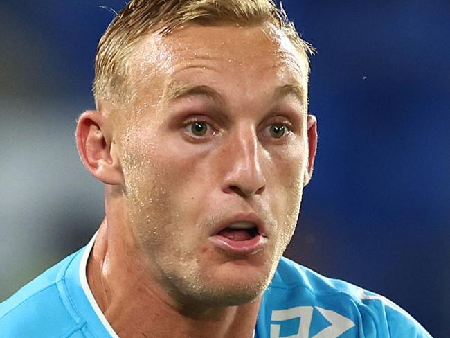 GOLD COAST, AUSTRALIA - APRIL 20: Tanah Boyd of the Titans in action during the round seven NRL match between Gold Coast Titans and Manly Sea Eagles at Cbus Super Stadium, on April 20, 2024, in Gold Coast, Australia. (Photo by Chris Hyde/Getty Images)