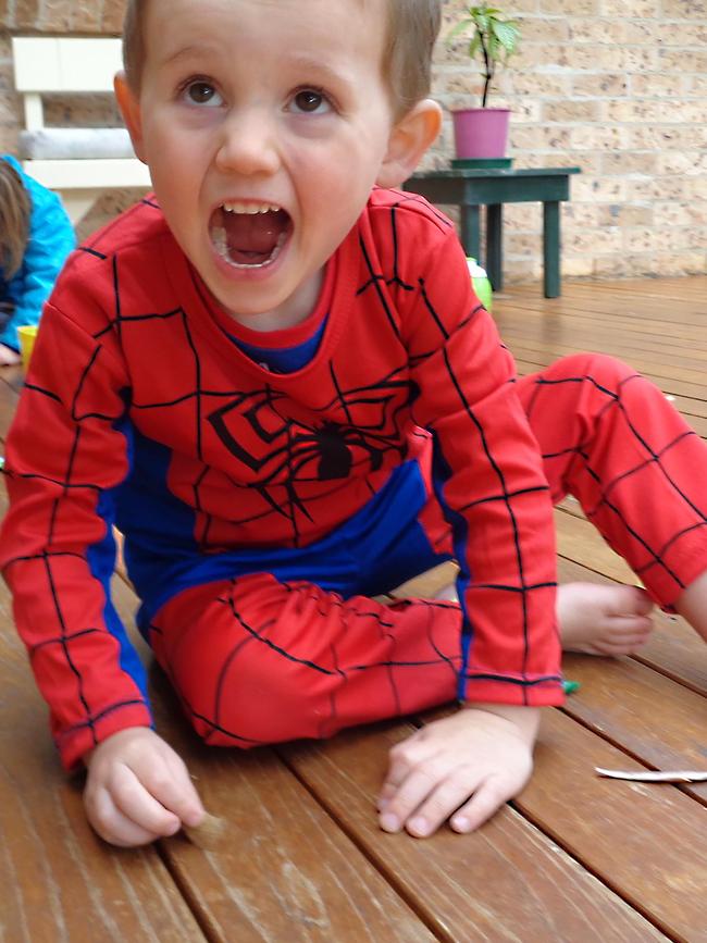 William Tyrrell in his costume.