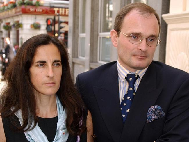 07/08/2002. Major Charles Ingram and his wife Diana leave Bow Street Magistrates Court, central London, after attending the court on allegations of fraud against TV company Celedor productions. The Ingrams are suspected of cheating in the British television game show 'Who wants to be a millionaire'. Major Ingram was a winning contestant on the game show. (AP Photo/Adam Butler)