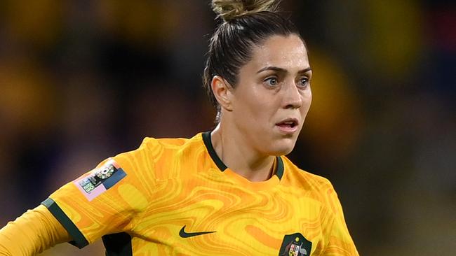 BRISBANE, AUSTRALIA - JULY 27: Katrina Gorry of Australia during the FIFA Women's World Cup Australia & New Zealand 2023 Group B match between Australia and Nigeria at Brisbane Stadium on July 27, 2023 in Brisbane, Australia. (Photo by Justin Setterfield/Getty Images)