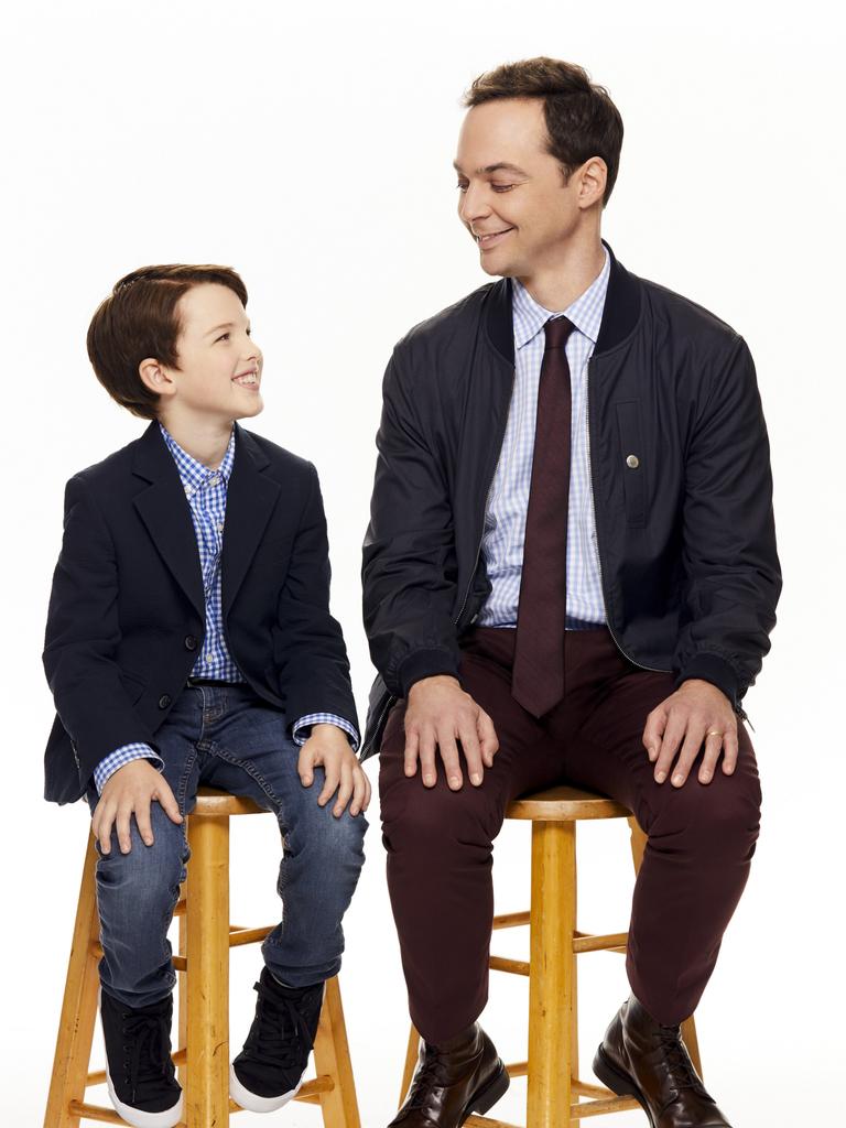 The show was a spin-off from Big Bang Theory, starring Jim Parsons (right) as Sheldon grown up.