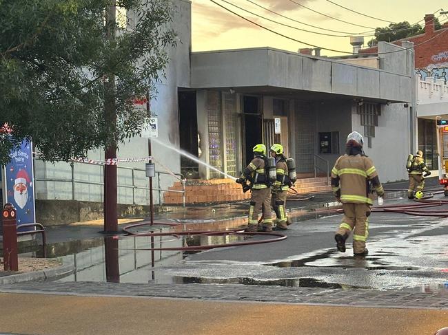 Fire crews at the scene on Friday morning. Picture: Supplied