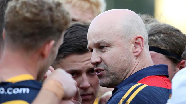 Crows coach Matthew Nicks acknowledged the frustrations of the Crows fans after Saturday’s game. (Photo by Sarah Reed/AFL Photos via Getty Images)