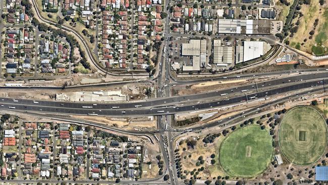 The West Gate Tunnel project has been embroiled in fresh drama. Picture: Nearmap