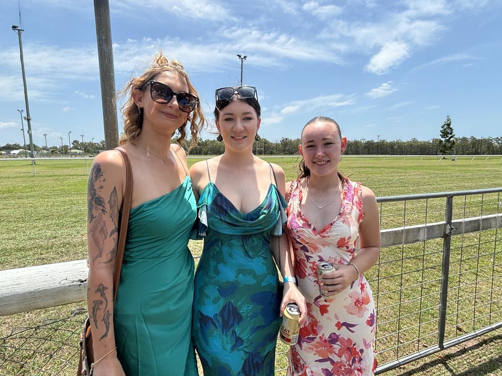 Racegoers at the Torbanlea Picnic Races.