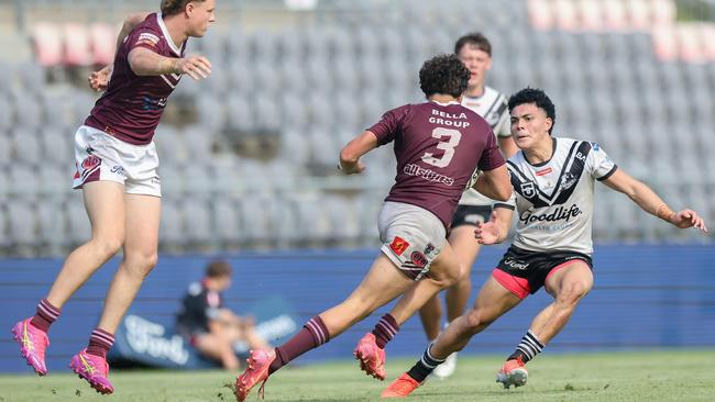 Ryder Abell on the burst - Meninga Cup, Semi Final, Burleigh Bears V Souths Logan played at Kayo Sports Stadium Saturday, Photography by Stephen Archer.