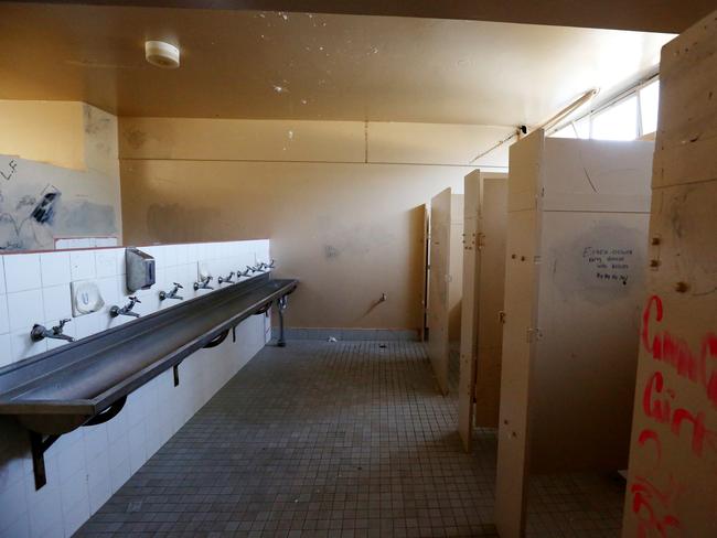 2013: The girls toilets at Walgett Community High School. Picture: Nikki Short