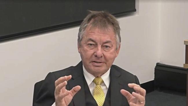 Walter Sofronoff, KC, was accused of breaching provisions of the ACT Inquiries Act.