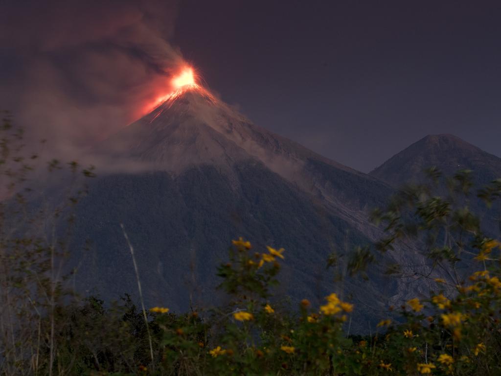 This is the fifth eruption so far this year. Picture: AP Photo/Moises Castillo