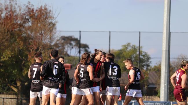 Hampton Park celebrate a goal.